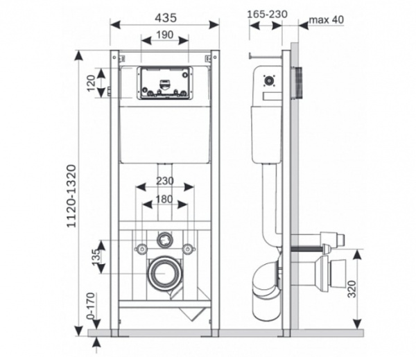 Комплект AM.PM Spirit инсталляция+кнопка матовый хром+унитаз+крышка I012702/I014131/C701738SC