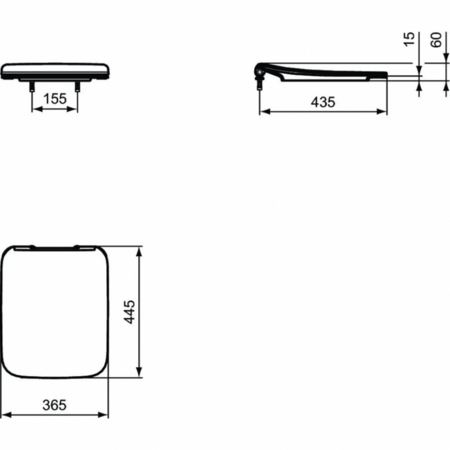 Крышка-сиденье для унитаза Ideal Standard Strada II T360001