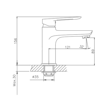 Смеситель для раковины Cron CN10521