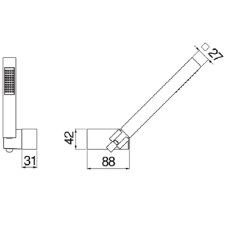 Душевой набор Nobili Rubinetterie AD146/24CR