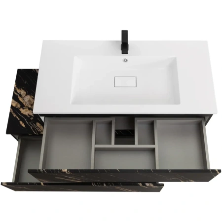 Тумба под раковину Cezares SLIDER-1000-1C-PI-NF-P черный фьюжн