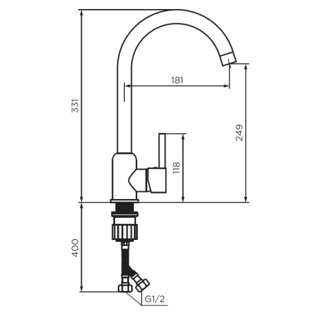 Смеситель для кухни Dorff Logic D3007000