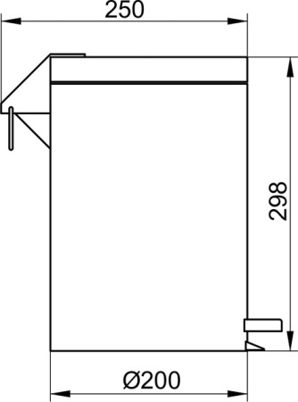 Ведро для мусора 5 литров Keuco Solo 04988 070000 (04988070000) хром