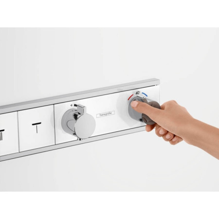 Термостат для душа на 3 потребителя Hansgrohe RainSelect 15356400 белый/хром