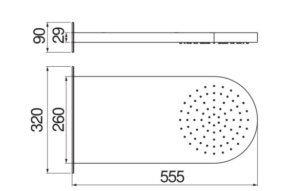 Верхний душ Nobili AD139/127CR Верхний душ Nobili AD139/127CR