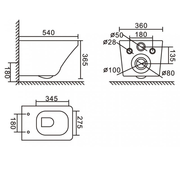 Унитаз подвесной безободковый BelBagno SELA BB3201CHR
