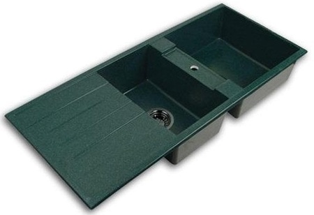 Кухонная мойка Акватон Торина двойная,зеленая 1A712032TR120