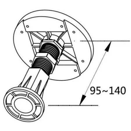 Комплект ножек для поддона из искусственного мрамора CEZARES TRAY-LEGS-AS-09