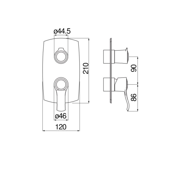 Смеситель для ванны Nobili Sofi WE81102/SIGDP