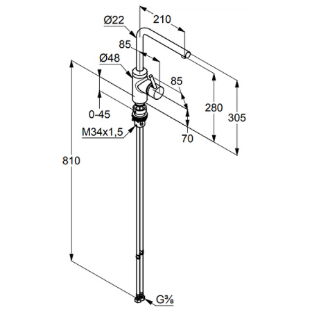 Смеситель для кухни Kludi L-ine 428170577