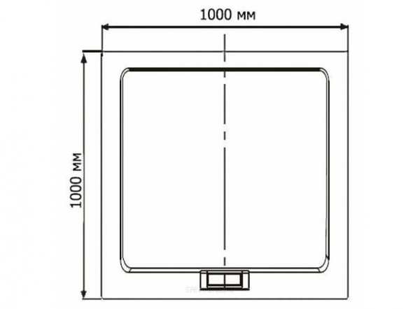 Душевой поддон (100х100) RGW GWS-01 03150100-01