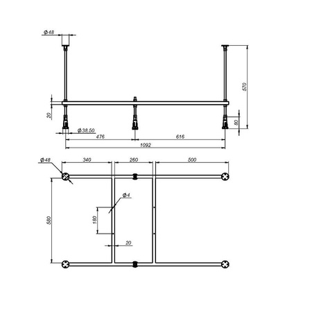 Каркас для ванны (120х70) AM.PM X-Joy W00A-120-070W-R