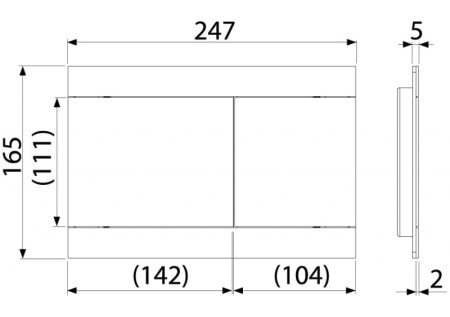 Кнопка смыва AlcaPlast FUN-ANTIC