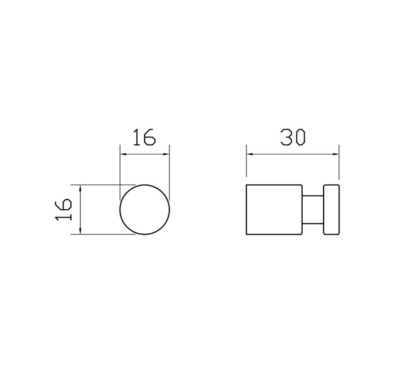 Крючок для ванной WONZON & WOGHAND EASY, брашированное золото WW-8105-1-BG