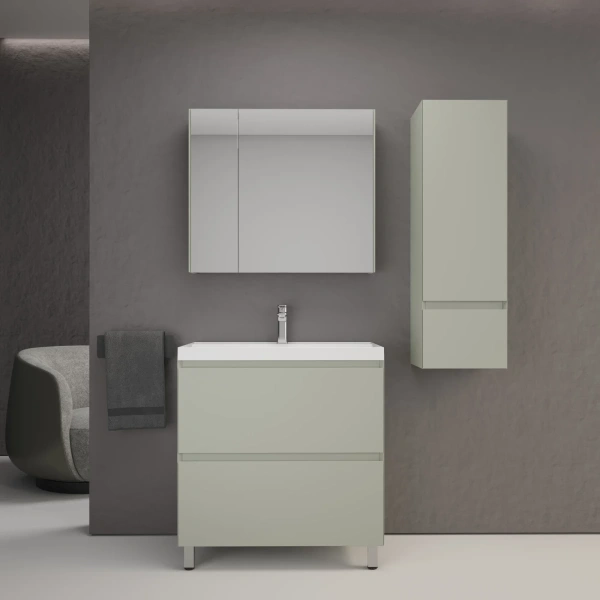 Тумба напольная без раковины 70 см Style Line Манхэттен ЛС-00002376 оливковый матовый