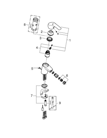 Смеситель для биде GROHE Eurosmart New 32927 002 (32927002) хром