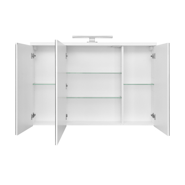 Зеркальный шкаф Aquaton Брук 120 белый 1A200802BC010