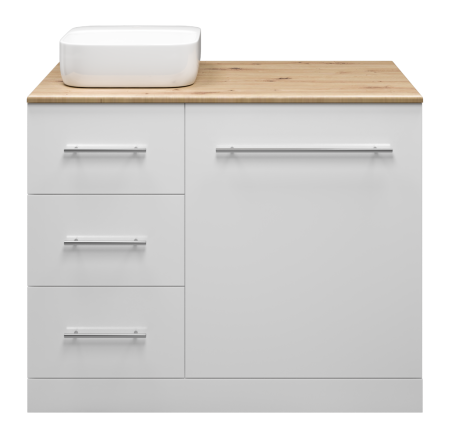 Тумба под стиральную машину Misty Респект 110  левая Э-Рес01110-13ЯЛ