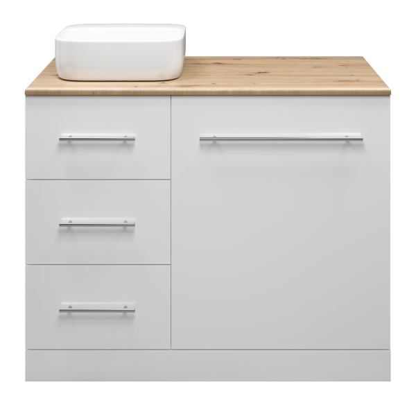 Тумба под стиральную машину Misty Респект 110  левая Э-Рес01110-13ЯЛ