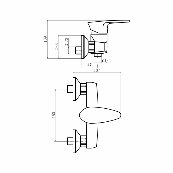 Смеситель для душа PLSTART (PL2005-17) Смеситель для душа PLSTART (PL2005-17)