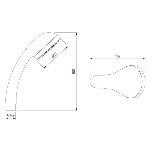 Смеситель для ванны с длинным изливом Milardo Duplex (DUPSBL2M10)