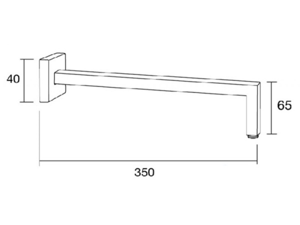 Кронштейн душевой Margaroli ACC201SQCR