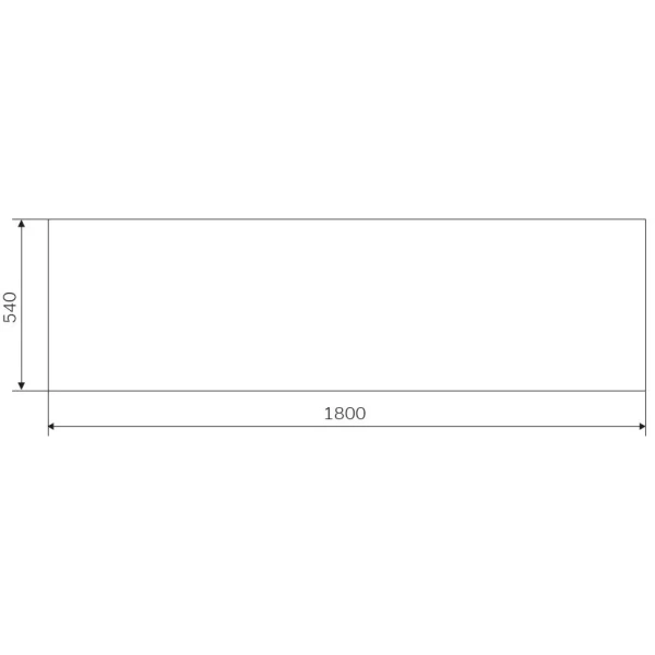 Фронтальная панель для ванны 180 см AM.PM Gem W93A-180-070W-P