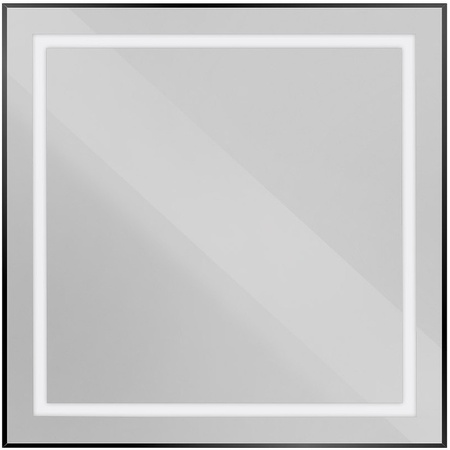 Зеркало (80х80) BelBagno Kraft SPC-KRAFT-800-800-SENS-NERO AL с подсветкой