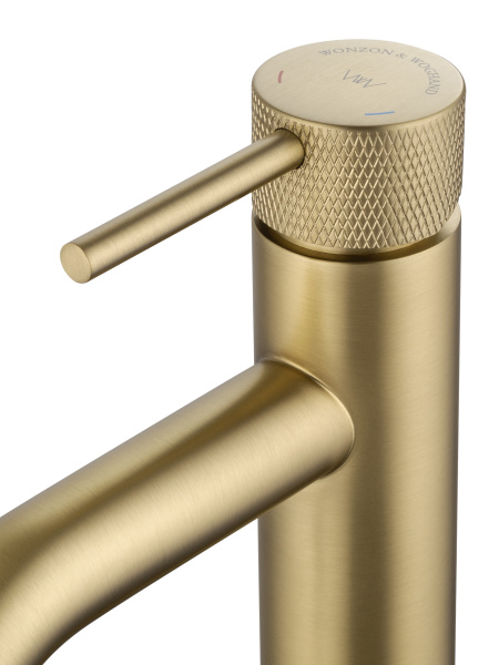 Смеситель для раковины WONZON & WOGHAND, брашированное золото WW-H1061-BG