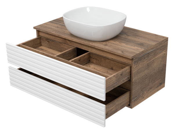 Тумба под раковину Brevita Dakota 100  DAK-09100-19/01-2Я
