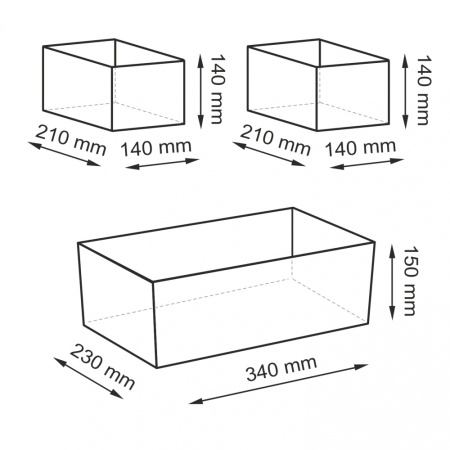 Набор корзин для белья WasserKRAFT Mindel WB-850 Set