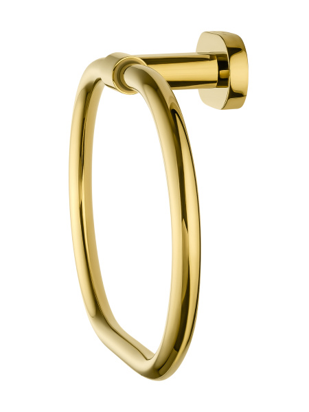 Кольцо для полотенец WONZON & WOGHAND FIRST, глянцевое золото WW-8423-LG