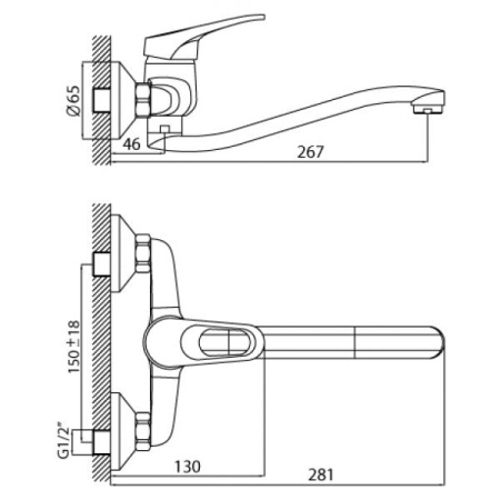 Смеситель для кухонной мойки Rossinka B (B35-24)