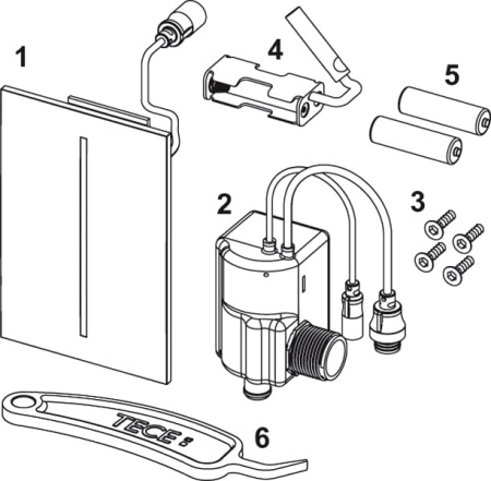 Электронная панель смыва писсуара Filo TECE 9242061