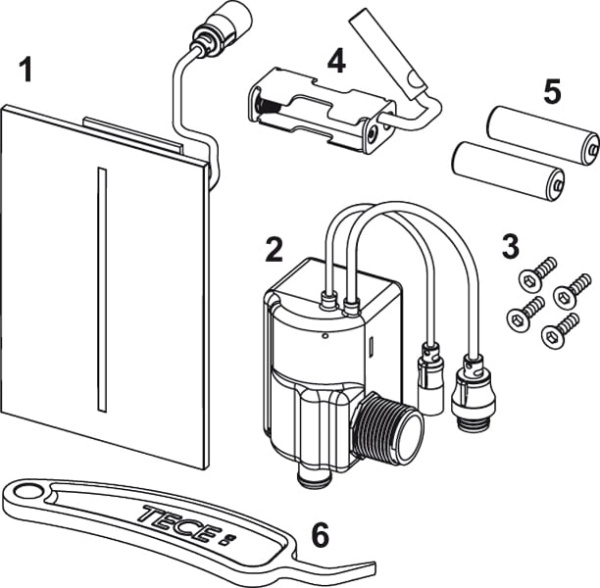 Электронная панель смыва писсуара Filo TECE 9242071