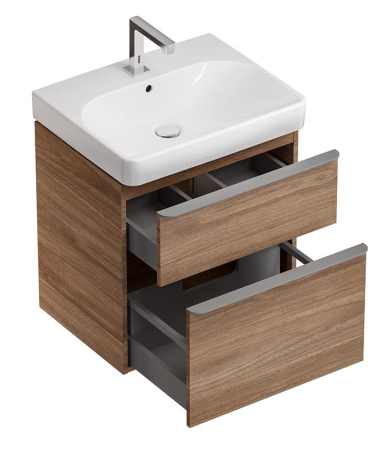 Тумба с раковиной Geberit Smyle Square 500.229.01.1+500.352.JR.1