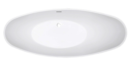 Акриловая ванна (184х79) ABBER AB9233MB без гидромассажа, черный