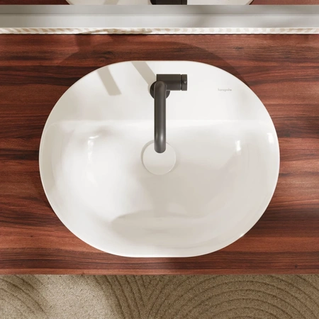 Раковина встраиваемая свеху (55x40) Hansgrohe Xuniva U 60161450 белый