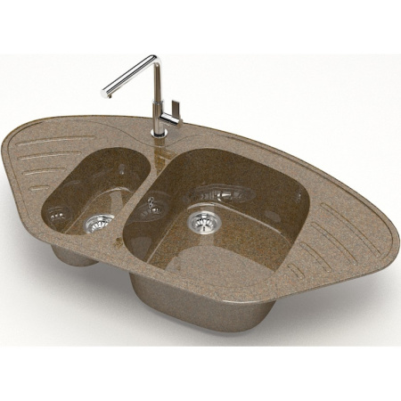 Кухонная мойка Marrbaxx Аделис Z23 Z023Q009 коричневый