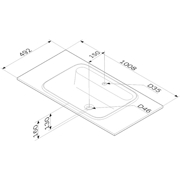 Раковина AM.PM Func 100 M8FWPC1000WM