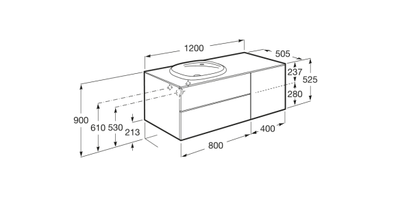 Тумба под раковину Roca Beyond 851412402