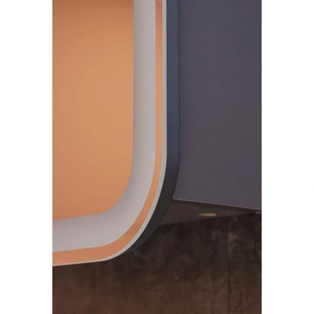 Зеркало-шкаф с подсветкой Art&Max PLATINO AM-Pla-600-800-1D-L-DS-FC-H-T-Grey