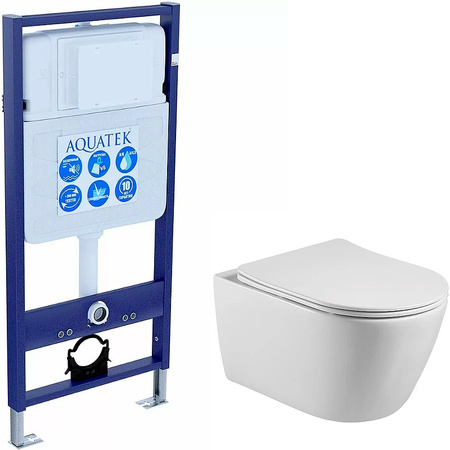 Комплект унитаз с инсталляцией Set AQUATEK БЕТТА Easy Fix