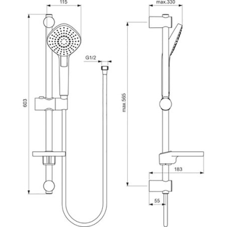 Набор смесителей 3 в 1 Ideal Standard Esla BC264AA