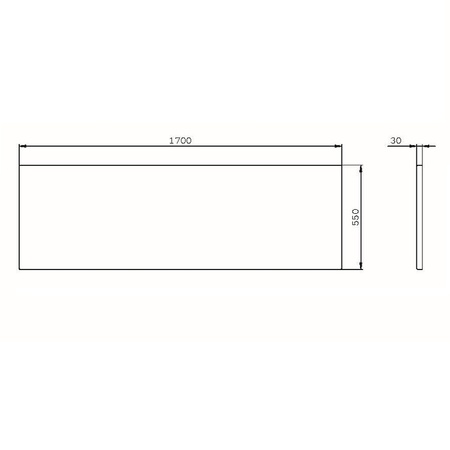 Фронтальная панель для ванны AM.PM Func 150 W84A-170-070W-P