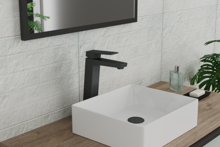 Смеситель для раковины высокий RUSH Thira TR3635-13Black