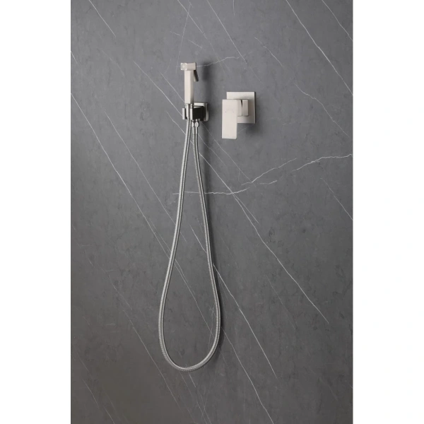 Смеситель ABBER Daheim AF8225SP с гигиеническим душем, сатин