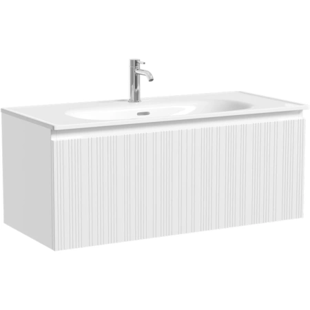 Тумба без раковины подвесная Sancos Code CD100W белый глянец