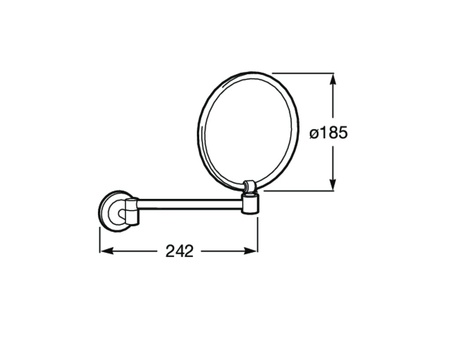 Зеркало Roca без подсветки Hotels Classic 815486001