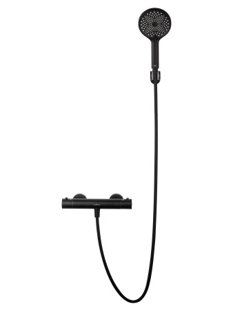 Смеситель для душа с термостатом WONZON & WOGHAND INN 3, черный матовый WW-B2065-A-MB